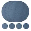 Prato de Mesa com Padrão de Escama de Peixe PVC Redondo Estilo Nórdico Ocidental de Alta Qualidade para Mesa de Jantar Chinesa Isolante de Calor Simples