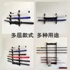 Suporte para espadas sem furos suporte de parede para vara de pesca suporte de armazenamento com furos porta-facas armas de sopro armazenamento multicamadas