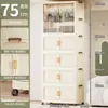 Em estoque Casa Sem Instalação Guarda-Roupa de Bebê Armário de Armazenamento para Recém-Nascidos Guarda-Roupa Dobrável para Roupas Infantis Guarda-Roupa sem Furos