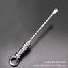 Gancho para oreja en espiral de plata, gancho para oreja, hebilla para un solo gancho para oreja, gancho para oreja antiguo, herramienta para gancho para oreja, nuevo colgante de llave