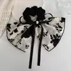 Novo Laço Estampado Retro Corda de Cabelo para Cabelo para Mulheres, Corda de Cabelo Suave e Elegante Acessórios de Cabelo para Mulheres
