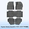 Adequado para Toyota Sienta 2022-2025 Combustível Volante à Direita Tapete de Chão 3D para Todas as Estações TPE Tapete de Porta-Malas