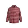 Yidao Vintage 2026 Primavera Nuevo Retro Americano Moderno Diseño de Bolsillo con Parche Unisex Holgada Manga Larga Camisa a Cuadros
