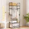 Cabideiro Simples Multifuncional de Venda Quente Transfronteiriço Sapateira e Chapéu Prateleira de Armazenamento Cabide de Roupas para Quarto Cabideiro de Chão