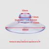 Ventosa Pequena Atacado Transparente Pvc Cabeça de Cogumelo Ventosa Brinquedos Necessidades Diárias Acessórios Cabeça Redonda Chata Vidro Plástico Ventosa