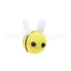 Pompones de Abejita de Alta Elasticidad Accesorios para Ropa Mini DIY Pompones de Abeja Amarilla Accesorios DIY Pompones de Poliéster de Alta Elasticidad