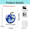Producto Nuevo Transfronterizo Soporte Acrílico 2D Manzana Creativa Decoración de Mesa de Entrada para el Hogar Sala de Estar Decoraciones Navideñas