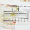 Pinza de pelo de metal con forma de tiburón en la parte trasera, pinza de agarre coreana, pinza para el pelo, pinza para el pelo grande, pinza de agarre de metal, celebridad de Internet