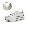 Tenis Casuales Blancos de Piel Genuina para Mujer, Nuevo Estilo Primavera 2026, Zapatos Casuales de Moda con Suela Gruesa que Aumentan la Altura, Tenis Cómodos y Versátiles para Mujer