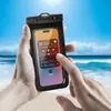 Nuevos suministros para vadeo a la deriva al aire libre natación buceo teléfono móvil bolsa impermeable transparente funda impermeable pantalla táctil venta al por mayor