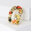 Estilo coreano Trendy Classic Alloy Pearl Letra G Armash Mesmo Estilo Broche Moda Vintage Jóias Femininas Pin