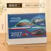 Calendário de Mesa Simples 2027 Personalização com Impressão de Logo Notas Simples Calendário de Check-in Diário Presente para Funcionários Corporativos