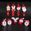 Anillo de resorte Regalo de Navidad Pulsera de Dibujos Animados Pulsera de Muñeca Papá Noel Peluche Decoración Navideña Juguete Anillo de resorte