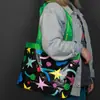 Bolsa Tejida de Mano con Forma de Barco Laminado, Bolsa de Compras Tejida con Forma de Barco Impresa con Logo a Color para Regalo, Bolsa Tejida de Plástico PP