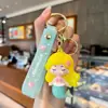 Muñeca de Chicas Anime Mecha Little Pony Llavero de Goma Suave Colgante de Correa de Mano de Dibujos Animados Accesorio para Mochila Escolar Regalo Pequeño Creativo