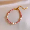 Pulsera de diamantes cuadrados, diseño elegante y moderno de la marca coreana Flu, pulsera delicada y con sentido de la moda, pulsera de celebridades de Internet, recién llegada para mujeres.