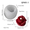 Molde de Silicone Flor Rosa 3D Mais Vendido Transfronteiriço para Velas Aromáticas, Gesso, Sabonete Artesanal, Molde de Fondant DIY