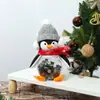 Decoraciones Navideñas Transfronterizas Pingüino Luminoso Colgante Colgante Pequeño con Luz Muñeca Muñeca Colgante de Árbol de Navidad Colgante