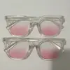 Nuevas gafas populares de celebridad de internet color rubor con montura negra, aptas para lentes de prescripción, lentes blancas, para caras redondas, hacen que la cara se vea más pequeña, con un look puro y deseable