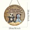 Amazon Mais Vendido Halloween Caveira Fantasma Teia de Aranha Placa de Porta de Madeira Pingente de Decoração de Casa de Madeira Impressão