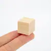 Hazlo tú mismo fabricación bloque de madera cuadrado pequeño madera de haya juguete para niños bloque de construcción tamaño bloque de madera