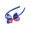 Bandana Americana Día de la Independencia Día de la Juventud para Niños Moda Combinable Lazo Bandana para Niñas Accesorios para el Cabello Día Nacional