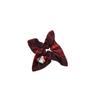 Elástico de Cabelo Xadrez Vermelho Intestino Grosso Feminino Outono e Inverno Estilo Universitário Elástico Quadrado para Cabelo Tira para Rabo de Cavalo Baixo Elástico de Cabelo Acessórios de Cabelo