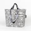 Bolsas de Mano Tejidas Personalizadas Transfronterizas en Stock, Bolsas de Compras Tejidas Regalo Creativo, Bolsas Tejidas Impermeables Laminadas de Gran Capacidad