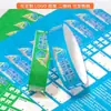 Pulseira de Papel Dupont Personalizada Pulseira Descartável de Papel Sintético Paraíso das Crianças Bilhete de Papel à Prova d'Água Pulseira de Festival de Música