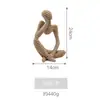 Figura de Yoga em Pedra Arenito Nórdica Ornaments Decorativos para Sala de Estar, Sala de Jantar, Móvel de TV e Decoração de Clube de Saúde