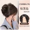 Peruca Coque de Cabelo para Mulheres com Presilha de Garra, Coque Coroa Alta, Ferramenta para Penteado Preguiçoso, Coque de Cabelo Falso, Postiço Realista