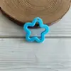 Pingente Estrela de Cinco Pontas Colorido Oco Pingente de Conta Acrílica Oca Chaveiro DIY Decoração de Bolsa