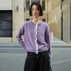 Suéter de Lana Nuevo Otoño 2025 Cárdigan Tejido Casual Cálido Elegante Moda Top Versátil 89558