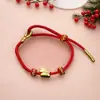 Pulsera de Caballo del Zodiaco Chino de Nuevo Estilo de Moda, Pulsera Trenzada de Cuerda Roja de Caballo del Zodiaco, Pulsera de Pareja para el Año de Nacimiento