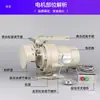 Máquina de Coser Industrial Motor de Embrague Monofásico Máquina de Coser de Puntada Completa Máquina de Coser Plana Motor Eléctrico Motor Trifásico