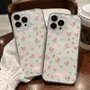 Mais Vendido no Sudeste Asiático, Inglês Simples Tulipas Pequeno Padrão Floral Pintado Capa para iPhone 17, TPU de Alta Transparência Capa Anti-Queda