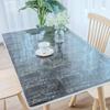 Mantel de PVC Impermeable Antiescaldante Antiaceite Dispersable Mantel para Mesa de Centro de Plástico Suave Cristal Mantel para Mesa de Comedor Patrón Grueso Agua Producto Nuevo