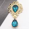 Colgante de gota de agua de aleación transfronteriza, accesorios de joyería DIY, placa de flor de aleación, accesorios para el cabello, bolso, ropa, etc.