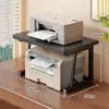 Estante de Armazenamento para Impressora Desktop Pequena Suporte de Duas Camadas Estante de Armazenamento de Escritório Camada Dupla de Bancada Camada Camada Aumentada