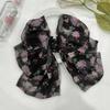 Estilo coreano Cyber Celebridade Floral Bow Hairpin Super Fada Elegante Cabeça Cabelo Tubarão Clip Clipe Poncho Sentido Avançado