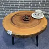 Mesa de Té de Madera de Alcanfor Talla de Raíz Madera Maciza Mesa de Café Pequeña Estilo Shaji B&B Sala de Estar Ventana Saliente Tatami Mesa Pequeña