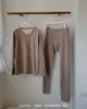 2457 # Traje Térmico de Doble Capa Calefactor de Seda Cachemir Terciopelo Engrosado Cómodo y Transpirable Traje Base Térmico Interior
