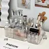 Caja de almacenamiento transparente para cosméticos, soporte para lápices labiales, brochas de maquillaje, cuidado de la piel, bolígrafos, etc.