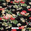 Jersey de punto estampado de los años 60, tejido fino reactivo estampado, 85 g, algodón, estampado floral, para ropa