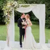 Arco de Tul Césped Transfronterizo Decoración de Evento de Boda Fiesta Fondo Tienda de Tul Arreglo de Mesa Celebración de Boda