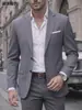Comercio Exterior Transfronterizo Venta al por Mayor de Trajes para Hombre, Trajes de Solapa Sencilla de Negocios Casual de Moda para Hombre, Blazers Europeos y Americanos de Corte Ajustado