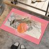 Alfombra de Barro Diatomeas Mármol Simple Transfronteriza Dorado Esmeralda Chapado Absorbente Baño Antideslizante Fácil Cuidado Felpudo Alfombra de Secado Rápido