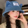 2026 Parche Lindo Elefantito Orejas Sombrero Cubo de Mezclilla Protección Solar Sombrilla Sombrero Cubeta Primavera Verano Nuevo Sombrero Transpirable