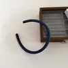 Diadema Vintage de Borde Delgado Azul Denim Estrellado para Mujer, Adecuada para el Trayecto Diario, Accesorio para el Cabello Versátil y Elegante