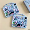 Funda para Tableta Ipadpro9.7 Air2 Funda de Dibujos Animados Ipad56 Funda Protectora de Silicona 2018 Stitch Ranura Portátil para Bolígrafo
